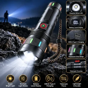 Original JAPAN Super Bright Rechargeable Flashlight